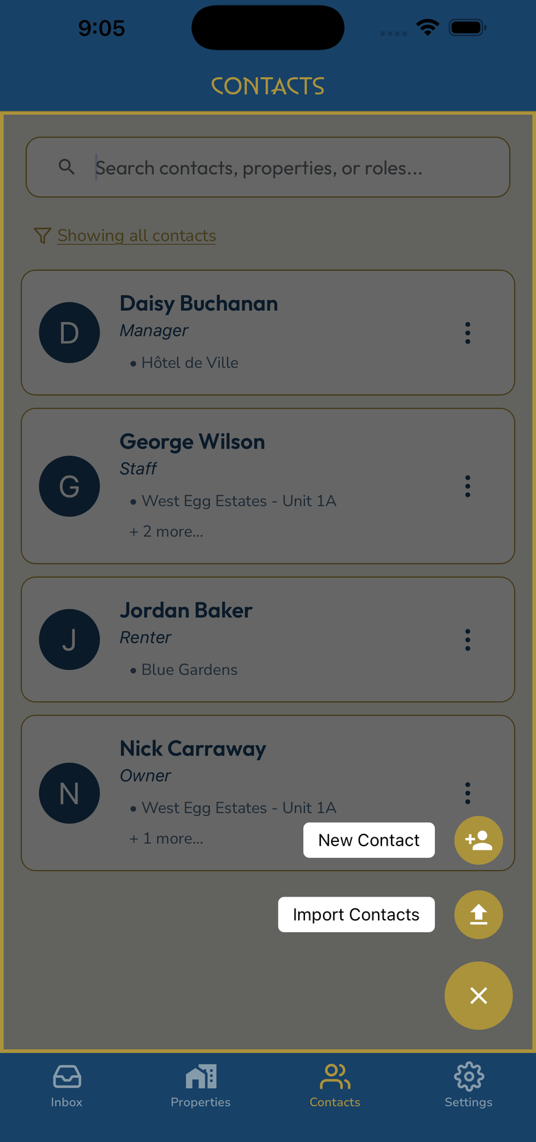 ADD OR IMPORT EXISTING CONTACTS